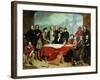 Conference of Engineers at Britannia Bridge, circa 1850-John Seymour Lucas-Framed Giclee Print