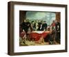 Conference of Engineers at Britannia Bridge, circa 1850-John Seymour Lucas-Framed Giclee Print