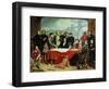 Conference of Engineers at Britannia Bridge, circa 1850-John Seymour Lucas-Framed Giclee Print