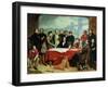 Conference of Engineers at Britannia Bridge, circa 1850-John Seymour Lucas-Framed Giclee Print