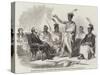 Conference of Kaw Indians (Kansas) with the United States' Commissioner of Indian Affairs-null-Stretched Canvas