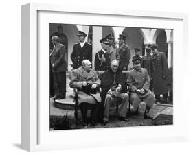 Conference of the Allied Leaders, Yalta, Crimea, USSR, February 1945-null-Framed Photographic Print