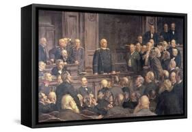 Conference of the German Reichstag on the 6th February 1888, 1896-Ernst Henseler-Framed Stretched Canvas