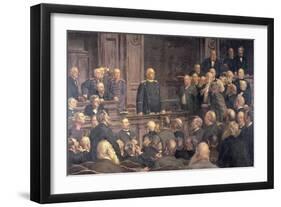 Conference of the German Reichstag on the 6th February 1888, 1896-Ernst Henseler-Framed Giclee Print