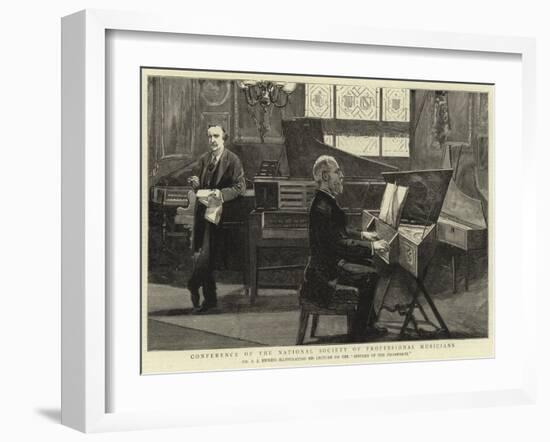 Conference of the National Society of Professional Musicians-null-Framed Giclee Print