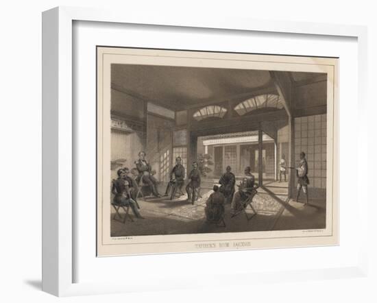 Conference Room, Hakodadi, 1855-Wilhelm Joseph Heine-Framed Giclee Print