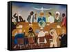 Conference Table-Ikahl Beckford-Framed Stretched Canvas