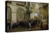 Conferring of the Order of the Holy Spirit in the Chapel of Versailles, June 3, 1724-Nicolas Lancret-Stretched Canvas