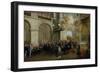 Conferring of the Order of the Holy Spirit in the Chapel of Versailles, June 3, 1724-Nicolas Lancret-Framed Giclee Print