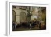 Conferring of the Order of the Holy Spirit in the Chapel of Versailles, June 3, 1724-Nicolas Lancret-Framed Giclee Print