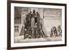 Confession in an Italian Catholic Church. 19th Century Illustration. from El Mundo Ilustrado,…-null-Framed Giclee Print