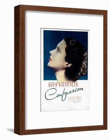 Confession, Kay Francis, 1937-null-Framed Photo