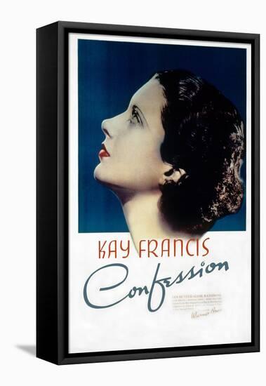 Confession, Kay Francis, 1937-null-Framed Stretched Canvas