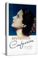 Confession, Kay Francis, 1937-null-Stretched Canvas