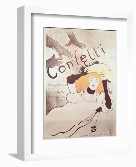 Confetti, 1893-Henri de Toulouse-Lautrec-Framed Giclee Print