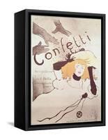 Confetti, 1893-Henri de Toulouse-Lautrec-Framed Stretched Canvas