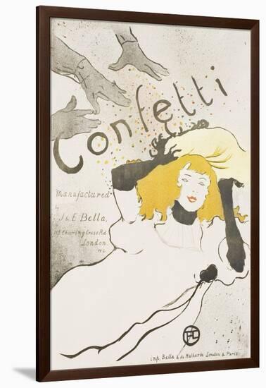 Confetti, 1894-Henri de Toulouse-Lautrec-Framed Giclee Print