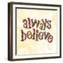 Confetti - Always Believe-Robbin Rawlings-Framed Art Print