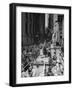 Confetti and Streamers Fly Down from Office Buildings as People Celebrate End of War in Europe-Andreas Feininger-Framed Photographic Print