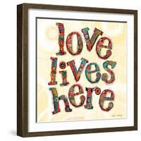 Confetti - Love Lives Here 3-Robbin Rawlings-Framed Art Print