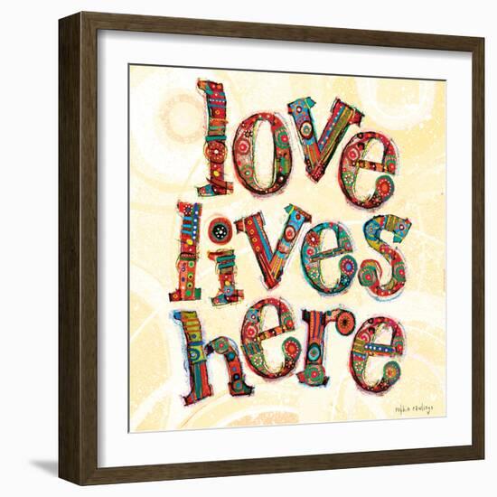 Confetti - Love Lives Here 3-Robbin Rawlings-Framed Art Print