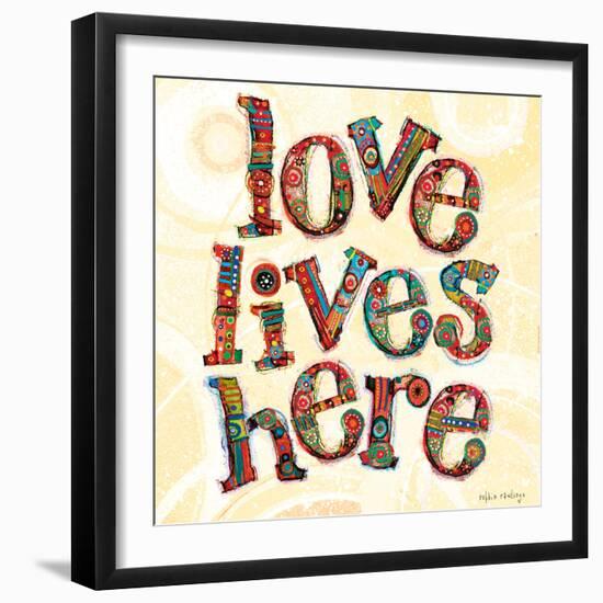 Confetti - Love Lives Here 3-Robbin Rawlings-Framed Art Print