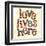 Confetti - Love Lives Here 3-Robbin Rawlings-Framed Art Print