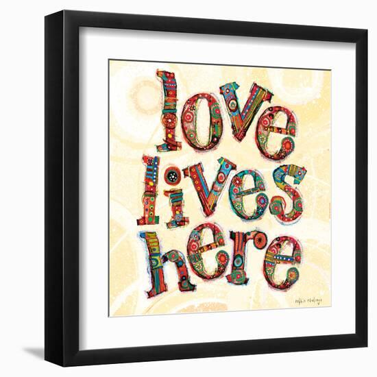 Confetti - Love Lives Here 3-Robbin Rawlings-Framed Art Print