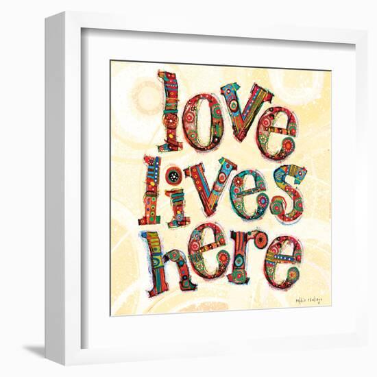 Confetti - Love Lives Here 3-Robbin Rawlings-Framed Art Print