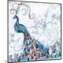 Confetti Peacock II-Jennifer Goldberger-Mounted Art Print