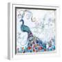 Confetti Peacock II-Jennifer Goldberger-Framed Art Print