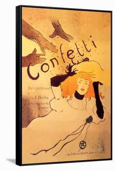 Confetti-Henri de Toulouse-Lautrec-Framed Stretched Canvas