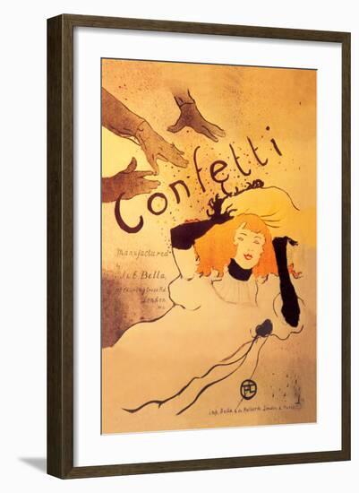 Confetti-Henri de Toulouse-Lautrec-Framed Art Print