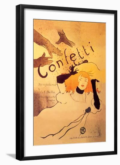 Confetti-Henri de Toulouse-Lautrec-Framed Art Print