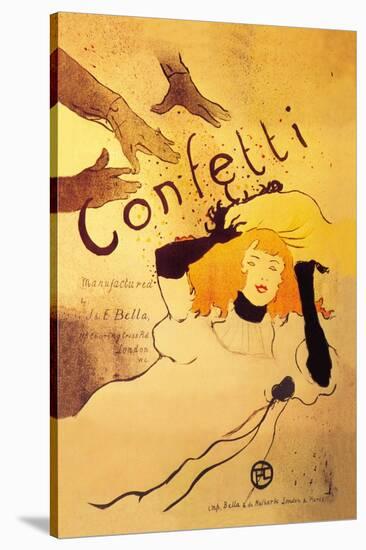 Confetti-Henri de Toulouse-Lautrec-Stretched Canvas