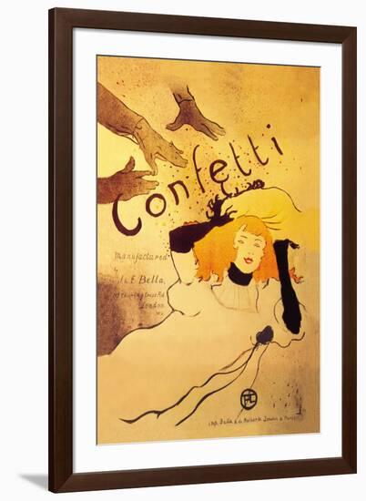 Confetti-Henri de Toulouse-Lautrec-Framed Art Print