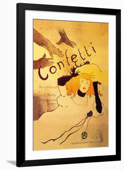 Confetti-Henri de Toulouse-Lautrec-Framed Art Print