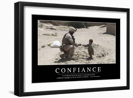 Confiance: Citation Et Affiche D'Inspiration Et Motivation-null-Framed Photographic Print