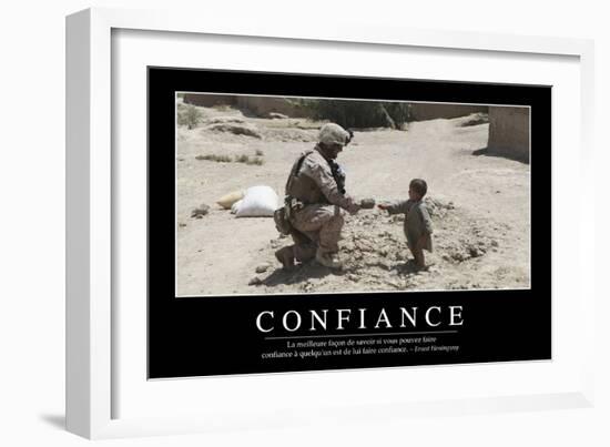 Confiance: Citation Et Affiche D'Inspiration Et Motivation-null-Framed Photographic Print