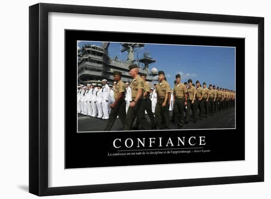 Confiance En Soi: Citation Et Affiche D'Inspiration Et Motivation-null-Framed Photographic Print