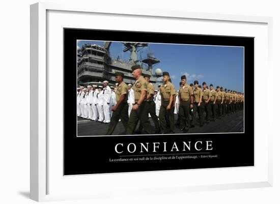 Confiance En Soi: Citation Et Affiche D'Inspiration Et Motivation-null-Framed Photographic Print