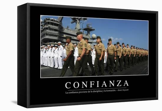 Confianza. Cita Inspiradora Y Póster Motivacional-null-Framed Stretched Canvas