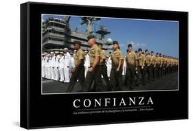 Confianza. Cita Inspiradora Y Póster Motivacional-null-Framed Stretched Canvas