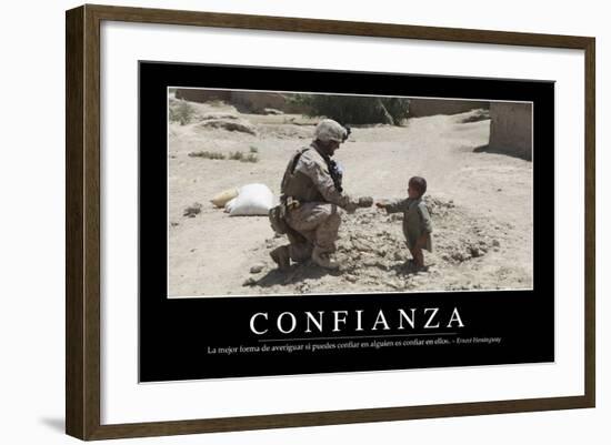 Confianza. Cita Inspiradora Y Póster Motivacional-null-Framed Photographic Print