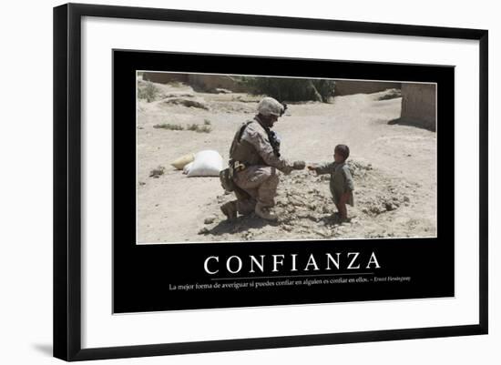 Confianza. Cita Inspiradora Y Póster Motivacional-null-Framed Photographic Print