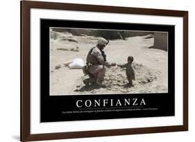 Confianza. Cita Inspiradora Y Póster Motivacional-null-Framed Photographic Print