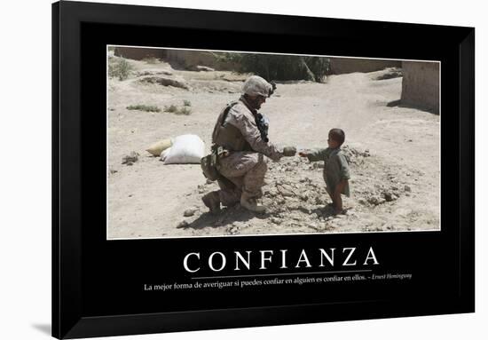 Confianza. Cita Inspiradora Y Póster Motivacional-null-Framed Photographic Print