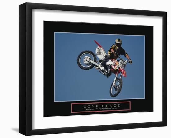 Confidence - Dirtbiker-Unknown Unknown-Framed Photo