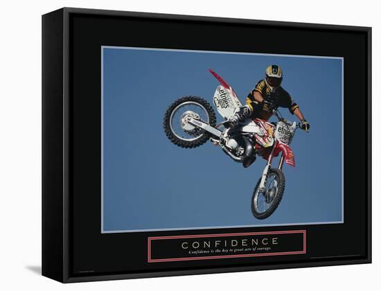 Confidence - Dirtbiker-Unknown Unknown-Framed Stretched Canvas