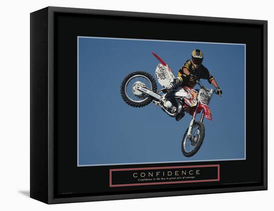 Confidence - Dirtbiker-Unknown Unknown-Framed Stretched Canvas